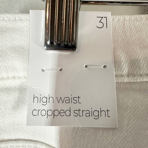 7 For All Mankind Exposed Button High Waist Crop
Straight Leg Jeans Size 31 - Picture 9 of 15